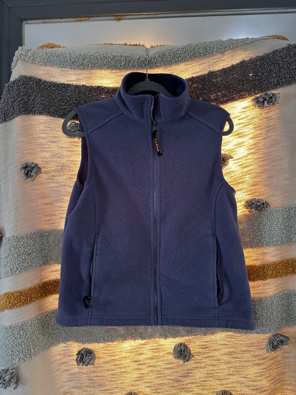 L.L. Bean Women's Fitness Fleece Vest - Slate Blue Small Regular